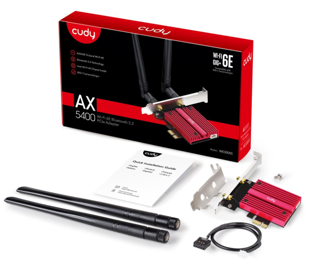 CUDY WE3000S WiFi AX5400 PCI-E - 1110346 - zdjęcie 2